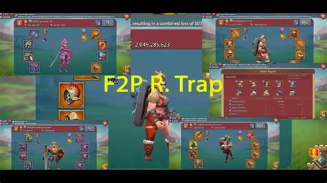 Lords Mobile F2P Rally Trap Vs Full Champ 11k Heroes One Of Our