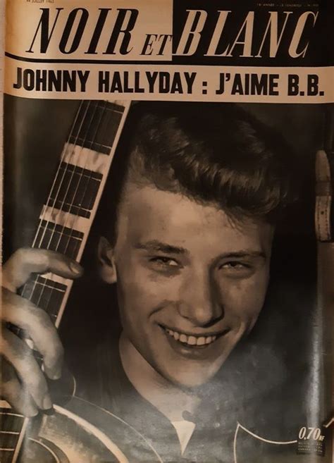 Johnny Hallyday Noir Et Blanc 1962 Comprare Su Ricardo