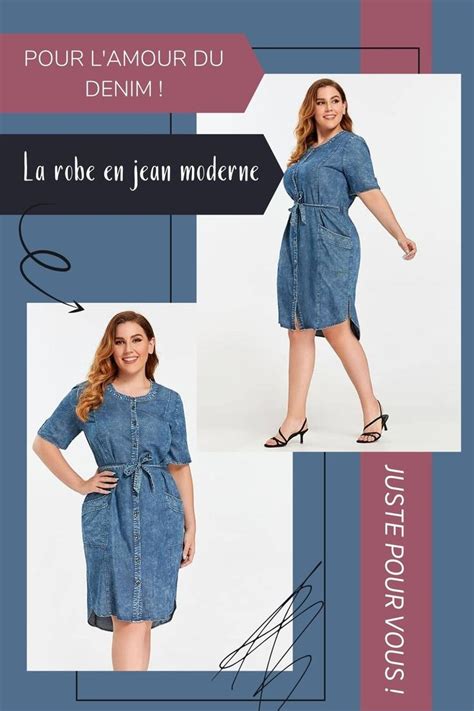 Robe Jeans Femme Grande Taille