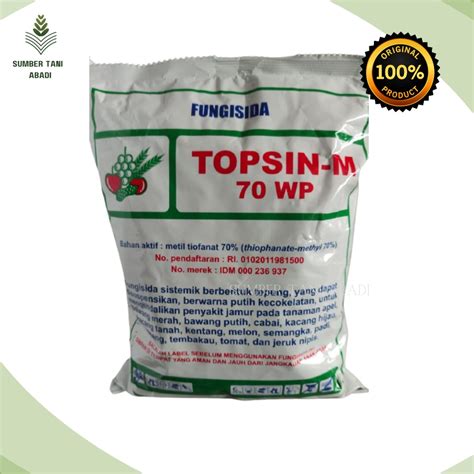 Jual Topsin M 70 WP 500 Gr Fungisida Pengendali Busuk Buah Dan