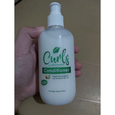 Curls By Zenutrients Avocado And Tea Tree Sulfate Free Shampoo Conditioner 250ml Shopee