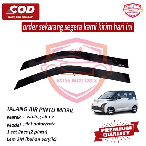 Jual Talang Air Mobil Wuling Air Ev Model Flat Datar Rata 2pintu