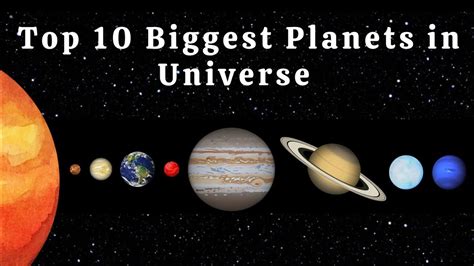 Top 10 Biggest Planets In Universe 😮 Planets Universe Top Youtube