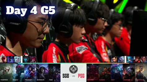 SGB Vs PSG Day 4 LoL MSI 2022 Rumble Stage Saigon Buffalo Vs PSG