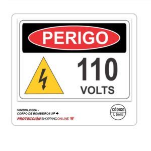 Placa Perigo Volts Protecci N