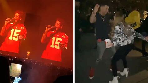 Post Malone Got Mahomes And Kelce Tattoos After Epic Beer Pong Night