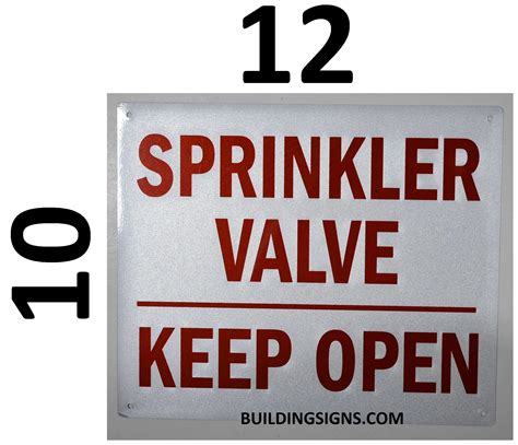 Hpd Signs Sprinkler Valve Keep Open Sign Dob Signs Nyc Your Official Store For Nyc Dob Signage