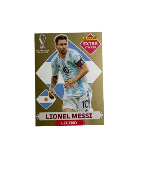 Panini Wm World Cup Qatar Extra Sticker Lionel Messi Gold Legend