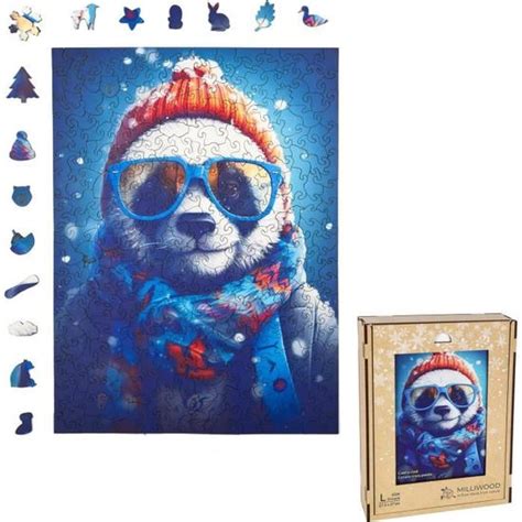 Milliwood Puzzle Bois Pi Ces Crazy Panda Puzzle Enfant Ans