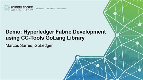 Demo Hyperledger Fabric Development Using Cc Tools Golang Library