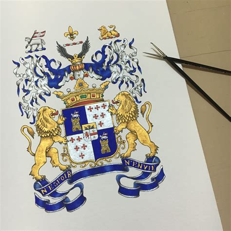 Coat of Arms of the Marquis Cassar- Desain Heraldic Artist: Andrea Sacco-Baldacchino Cascun ...