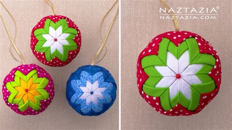 HOW To MAKE QUILTED ORNAMENTS NO SEW Easy Quilt Ornament With Fabric