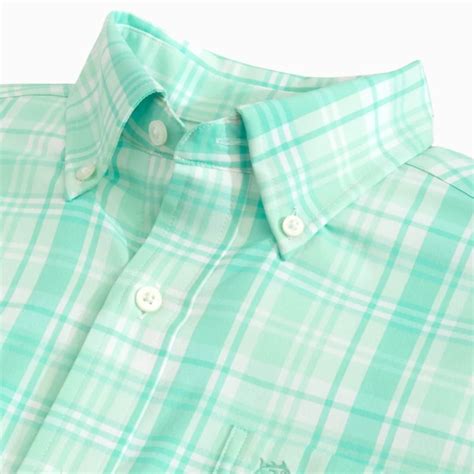 Southern Tide Palm Canyon Plaid Intercoastal Performance Sport Shirt