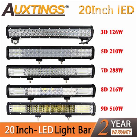 Auxtings Barra De Luz Led D D D D Pulgadas Para Coche