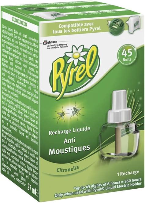 Pyrel Recharge Pour Diffuseur Lectrique Liquide Anti Moustiques