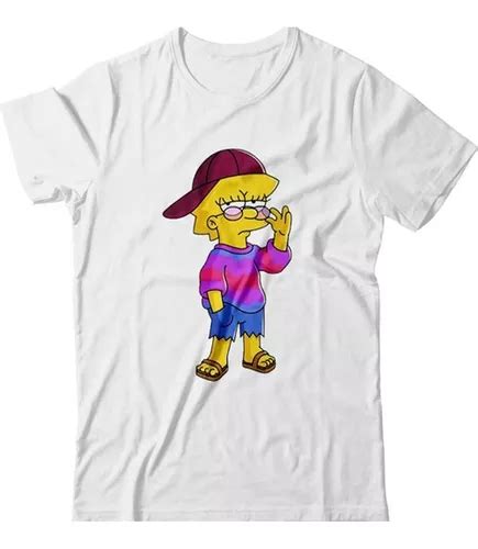 Camisa Masculina Lisa Simpsons Camiseta Simpson Moda Tumblr Escorrega