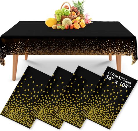 Amazon Glitz Gather Premium Plastic Table Cloth For Parties