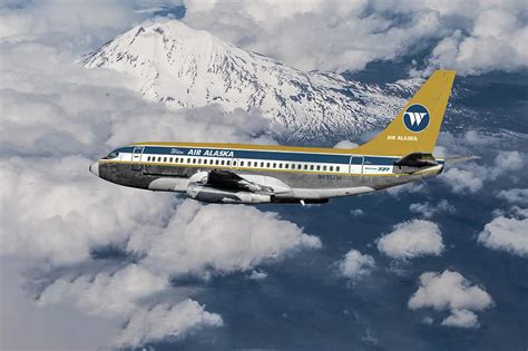 Classic Wien Air Alaska Boeing Mixed Media By Erik Simonsen Pixels