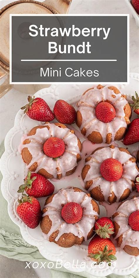 Mini Strawberry Bundt Cakes Artofit