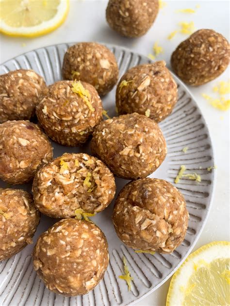 Lemon Oatmeal Energy Balls - Wellness by Kay