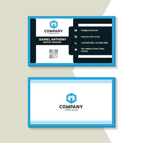 Premium Vector Modern Elegant Corporate Business Card Vector Template