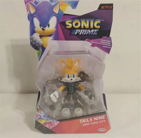 Sonic Prime Articulated Action Figure Tails Nine New Yoke City