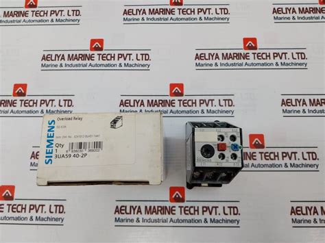 Siemens 3ua59 40 2p Overload Relay 690v Aeliya Marine