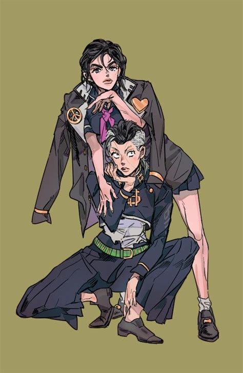 Josuke And Okayasu Genderbend Jojo Jojos Bizarre Adventure Personajes