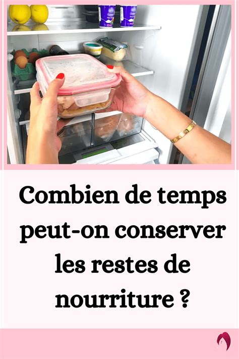 Combien De Temps Peut On Conserver Les Restes De Nourriture