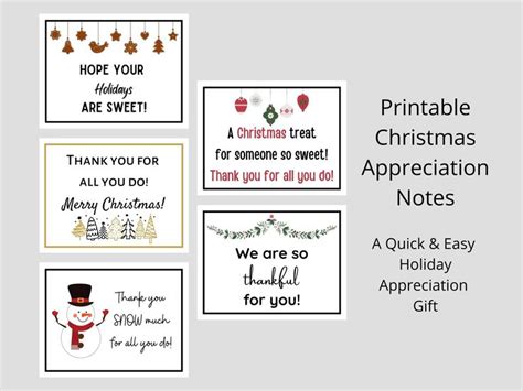 Printable Christmas Tags Christmas Thank You Tags Holiday - Etsy ...