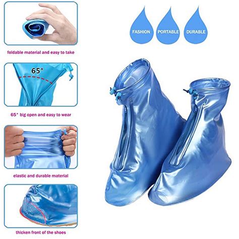 Foldable Waterproof Sand Control Non-Slip Rain Shoes Reusable Waterproof Snow Shoes Cover Men ...