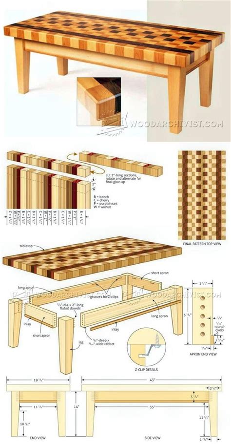 Coffee Table Plans Furniture Plans And Projects WoodArchivist