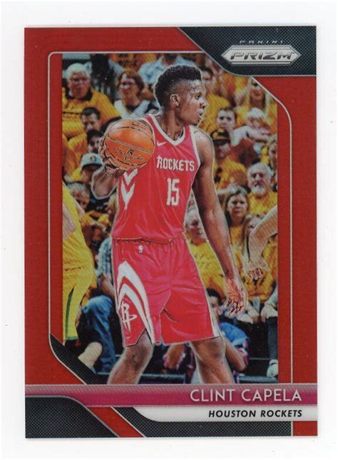 Clint Capela Red Prizm Panini Houston Rockets Ebay