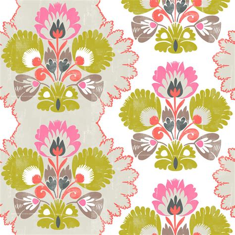 Floral Damask Fabric – Decor Print | Custom Fabrics & Wallpapers for ...