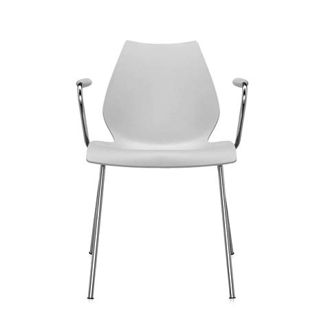 Kartell Set De Chaises Avec Accoudoirs Maui Gris Clair