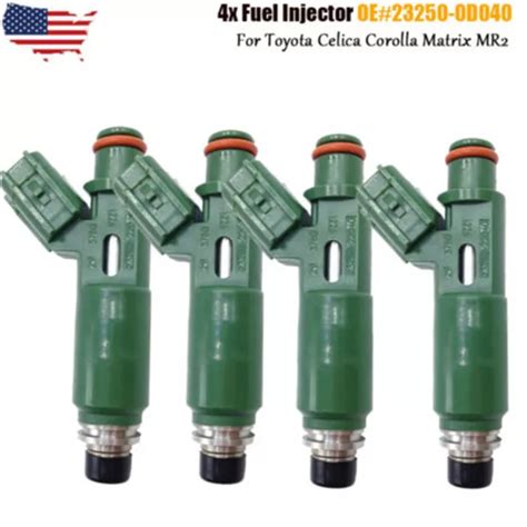 4PCS FUEL INJECTOR For Denso Toyota Chevy Prizm Matrix Corolla 1 8L