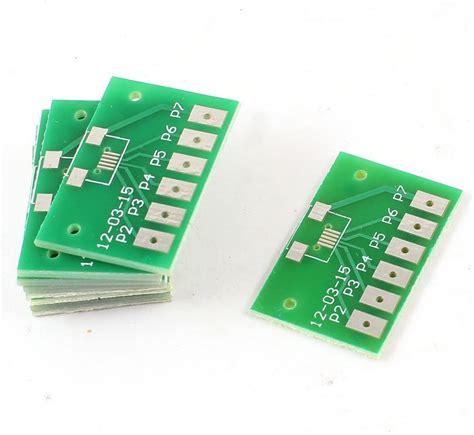 IIVVERR 10 Pcs Micro USB 5 Pins PCB Printed Circuit Universal Adapter