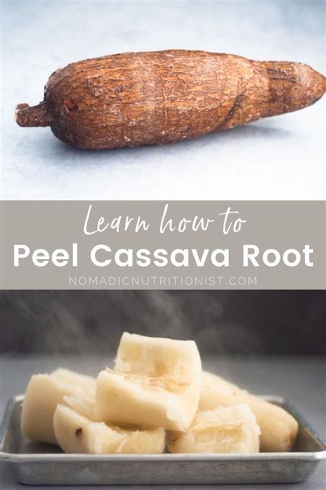 Simple Way To Peel Cassava Yuca Cassava Nut Free Baking Root Recipe