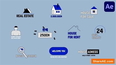 Videohive Real Estate Text Animations For After Effects Free After