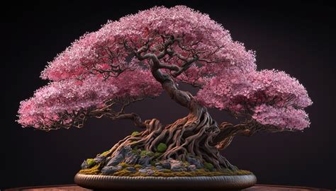 Premium Photo | Beautiful sakura bonsai image ai generated art