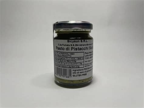 Sicilian Pistachio Pesto Gr Prodotti Tipici Siciliani