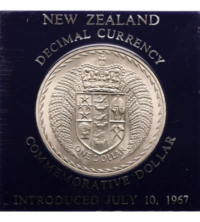 New Zealand 1 Dollar 1975 Introduction Of Decimal Currency Series