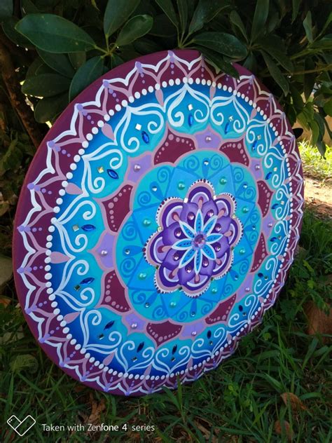 mandala pintada a mão em mdf 50x50cm Elo7 Produtos Especiais