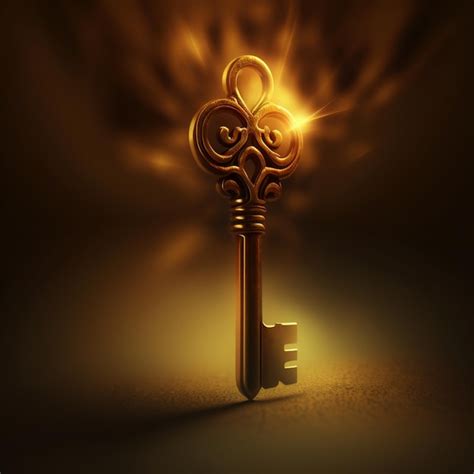 There Is A Golden Key With A Heart On It Generative Ai Premium Ai