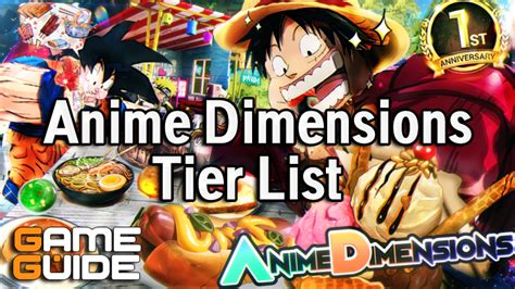 Anime Dimensions Tier List January 2025 Best Characters