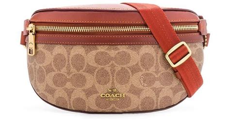 COACH Logo Print Belt Bag - Lyst