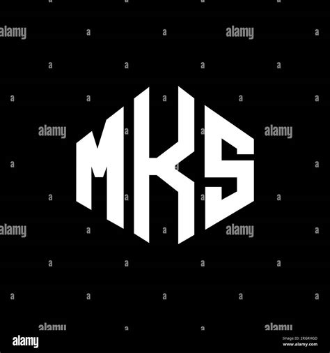 MKS letter logo design with polygon shape. MKS polygon and cube shape ...