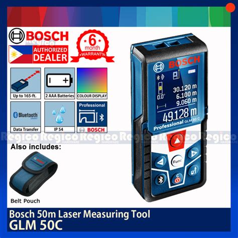 BOSCH GLM 50 C 50m Bluetooth Laser Range Finder Measuring Tool Bosch