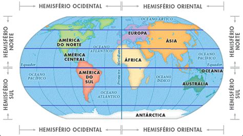 Paralelos Meridianos Y Hemisferios Mapa Politico Mapas Geografia Images