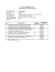 Tugas Pemasaran Jasa Docx Tugas Tutorial Ke Program Studi